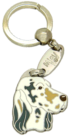 ENGLISH SETTER LEMON BELTON AND GREY - pet ID tag, dog ID tags, pet tags, personalized pet tags MjavHov - engraved pet tags online
